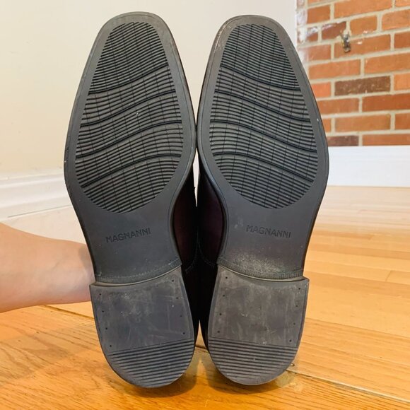 Magnanni Cognac Brown Leather Penny Loafers Size 9.5 M - Picture 12 of 16